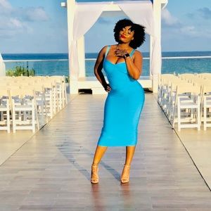 Blue Bodycon Dress